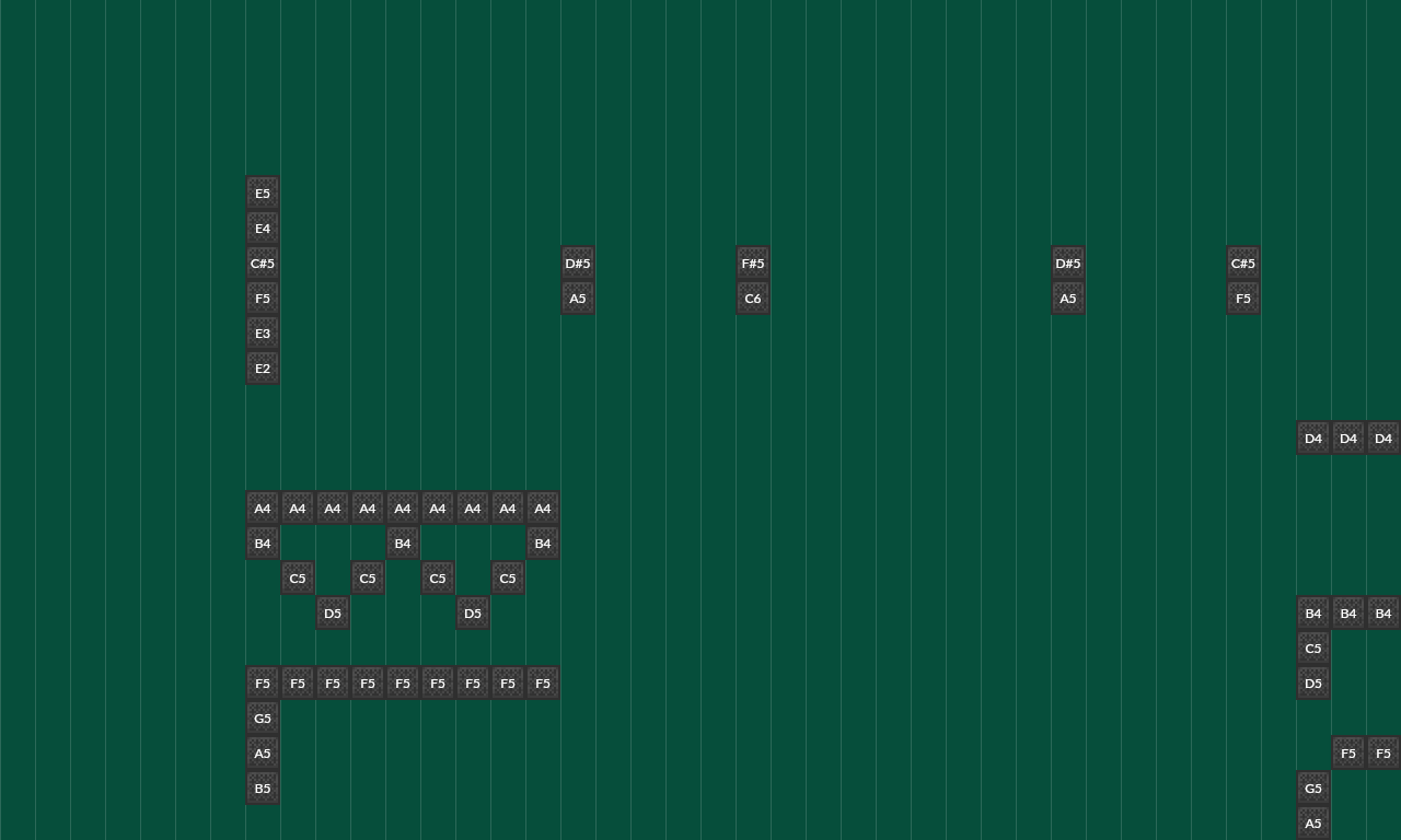 NOTE E playeble | Note Block World